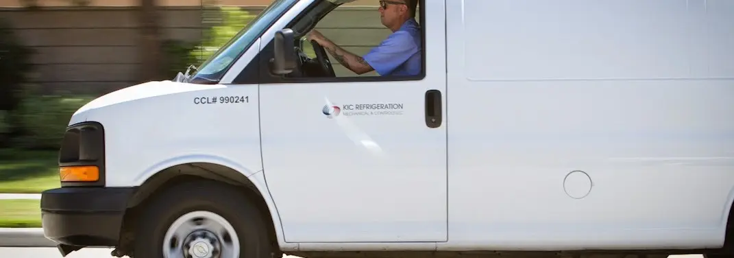 KIC Refrigeration service vehicle serving Ramsey area